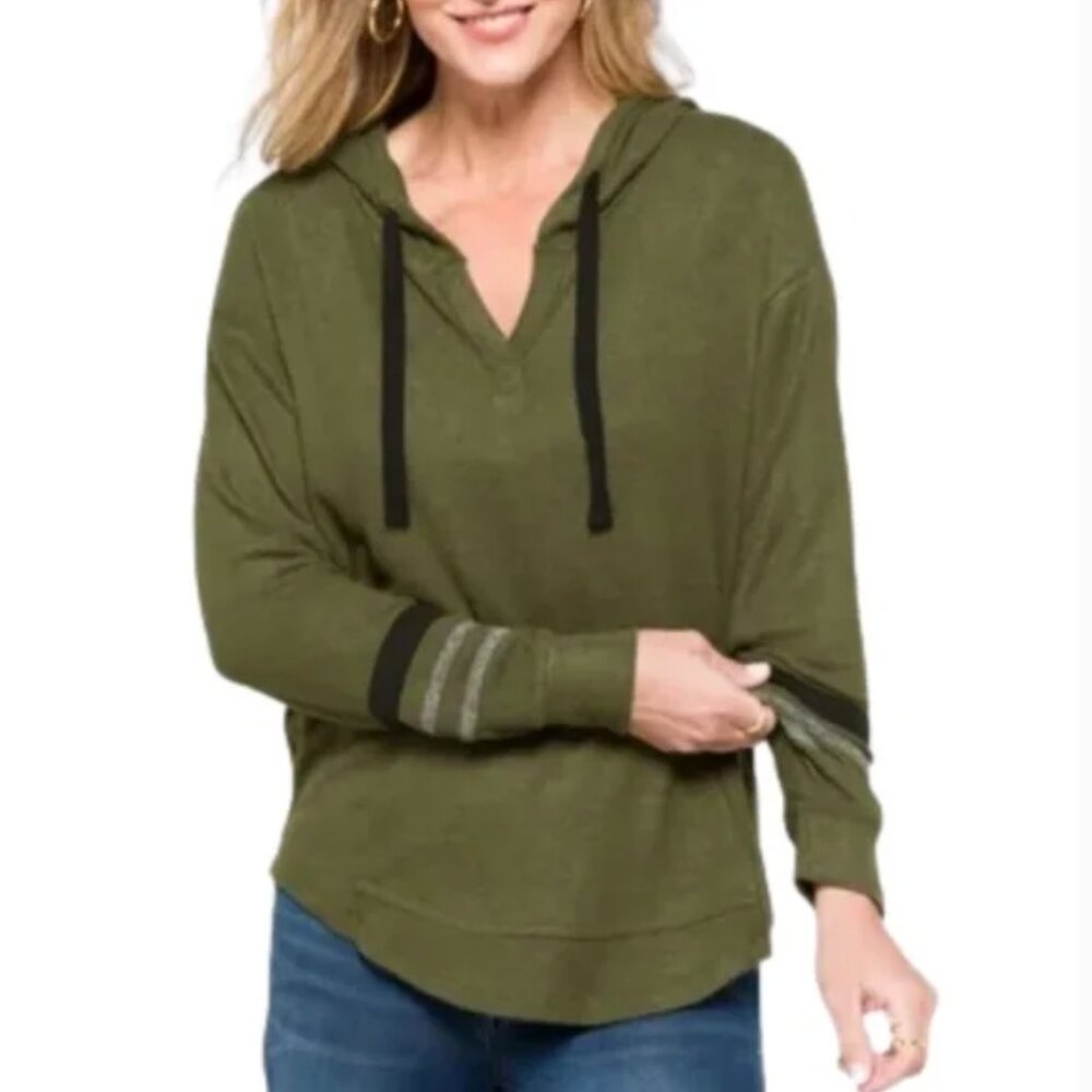 Market & Spruce Kallon Brushed Knit Pullover Hoodie